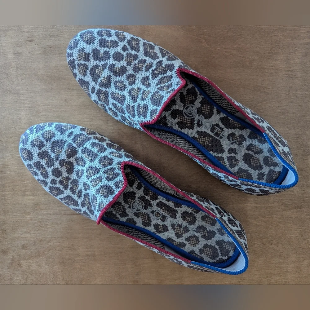 Rothy's The Loafer in Mocha Spot (Leopard) - Picture 3 of 7